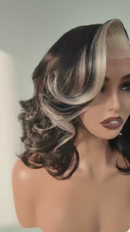 Chic Luxe Hair Glueless Pre Styled Ready To Wear Curly Short Bob Human Hair Lace Front Wig | 250% Density | 100% Human Hair