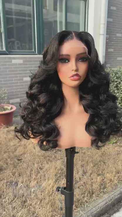 Chic Luxe Hair Pre-Styled Glueless Bouncy Curly Wig Ready To Wear| 100% Human Hair | 300% Full Density