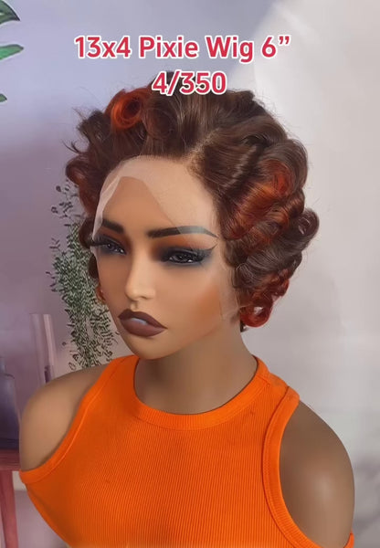 Chic Luxe Hair Pixie Cut Pre-Styled Ready To Wear Short Wig | 100% Human Hair
