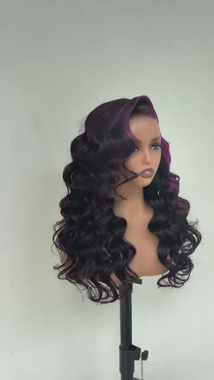 Ready To Wear Loose Curly Human Hair Glueless  250% Density  Wig Custom Colour