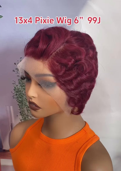Chic Luxe Hair Pixie Cut Pre-Styled Ready To Wear Short Wig | 100% Human Hair