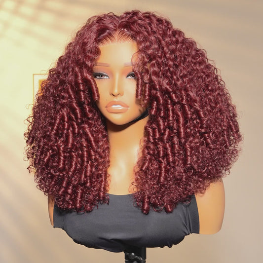 Chic Luxe Hair Big Spiral Curly Wig | Pre-Cut Lace | 100% Human Hair | 250% Density