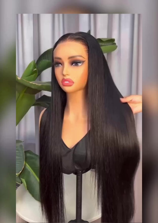 Chic Luxe  Hair | Pre-Cut Lace Wig Glueless Wig Ready To Go Bone Straight 6×5 Wig 250% | 100% Human Hair