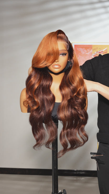 Chic Luxe Hair Vietnamese Full Lace Front Pre-Styled Customised Wavy Wig | 100% Raw Vietnamese Hair | 250%