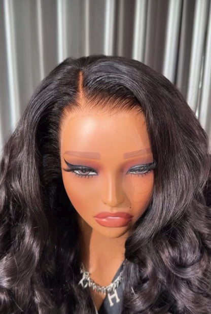Raw Vietnamese Bouncy Curly Glueless Pre Styled Super Full 300% Density Wig 13*4 Lace