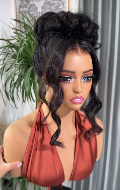 Chic Luxe Hair Body Wave Invisi Drawstring Snug Fit 360 Lace Wig | Pre-Max Throw On&Go | 100% Human Hair