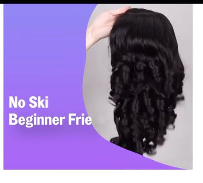Chic Luxe Hair Full Glueless Wear & Go Bouncy Curly Lace Front Wig | 100% Human Hair