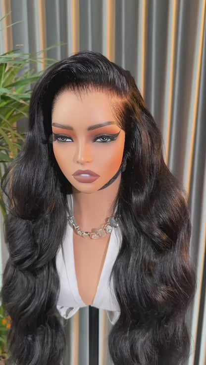 Chic Luxe Hair | Layered Cut Pre-Styled Pre-Everything M Hairline With Widow's Peak 13x6 Glueless Wig | 300% Full Density | 100% Human Hair