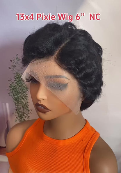 Chic Luxe Hair Pixie Cut Pre-Styled Ready To Wear Short Wig | 100% Human Hair