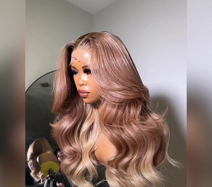 Ombre Strawberry Blonde ProAngle Body Wave 13x6 Ready To Wear Glueless Wig