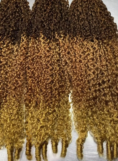 Chic Luxe Hair Crochet human hair For Crochet Styles Boho Braiding | 1b/27/613 | 100% Human Hair |100 strands per pack (100g) | Usually 2-3 Packs For A Full Head