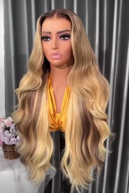 Chic Luxe Hair Lagos M Hairline Pre-Styled Ready To Wear Wavy Ash Blonde Glueless Wig | 100% Human Hair | 250%
