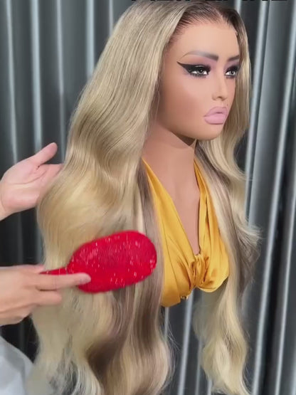 Chic Luxe Hair Lagos M Hairline Pre-Styled Ready To Wear Wavy Ash Blonde Glueless Wig | 100% Human Hair | 250%