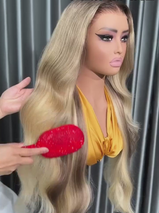 Chic Luxe Hair Lagos M Hairline Pre-Styled Ready To Wear Wavy Ash Blonde Glueless Wig | 100% Human Hair | 250%