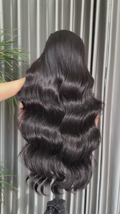 Chic Luxe Hair | Layered Cut Pre-Styled Pre-Everything M Hairline With Widow's Peak 13x6 Glueless Wig | 300% Full Density | 100% Human Hair