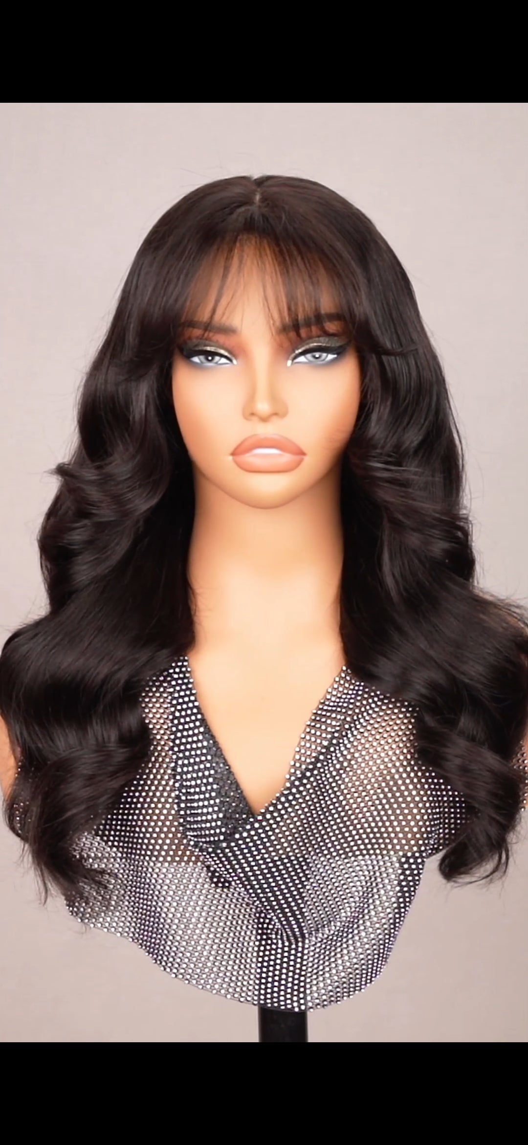 Chic Luxe Hair Glueless Ready To Wear Layered Cut With Bangs Wig | 100% Human Hair | 250% Density