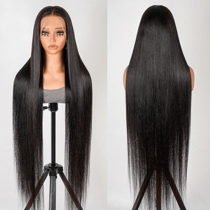 Human Hair Glueless Ready To  Wear Up To 40inch Straight 250%-300% Density Wig