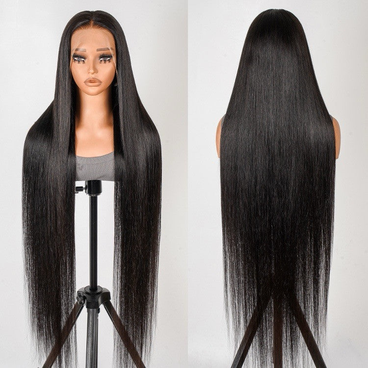Human Hair Glueless Ready To  Wear Up To 40inch Straight 250%-300% Density Wig